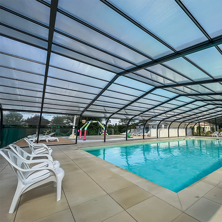 campsite with heated pool near la roche sur yon